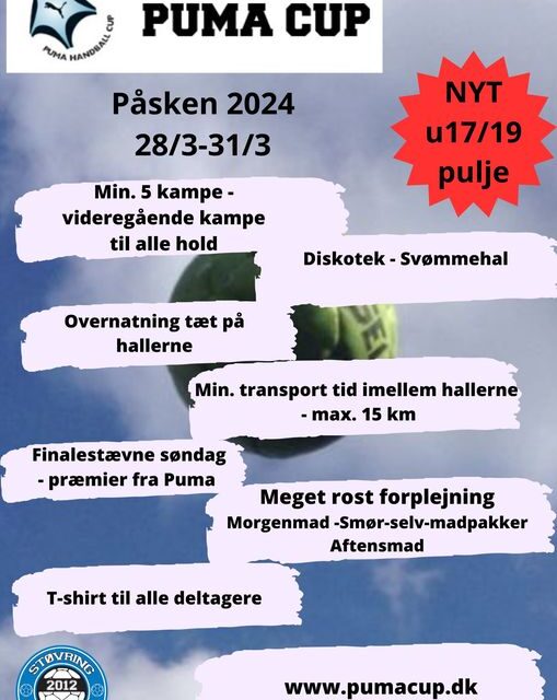 TILMELDINGEN TIL PUMA CUP 2024 ER ÅBEN